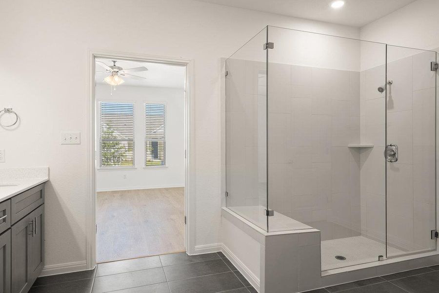 Furnished interior view inside a new home in Sage Hollow, Kyle (Image 10).