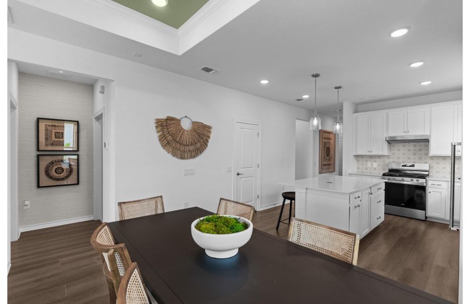 Furnished interior view inside a new home in Del Webb New Braunfels at Veramendi, New Braunfels (Image 19). Furnished interior view inside a new home in Del Webb New Braunfels at Veramendi, New Braunfels (Image 19).