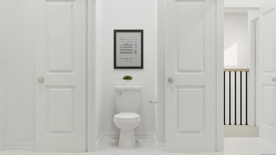 Furnished interior view inside a new home in Gatehouse, New Braunfels (Image 37).