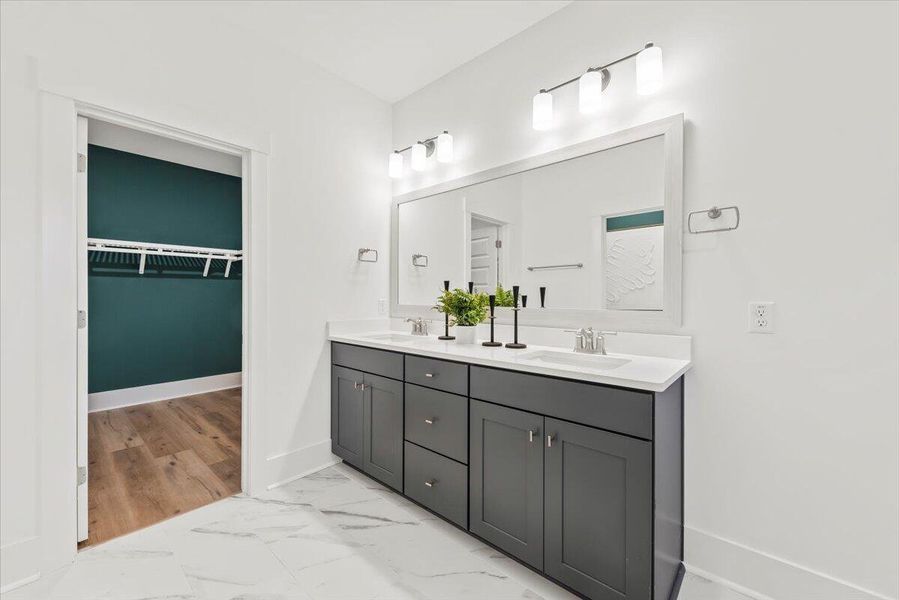 Furnished interior view inside a new home in Park's Edge at Carolina Bay, Charleston (Image 15).