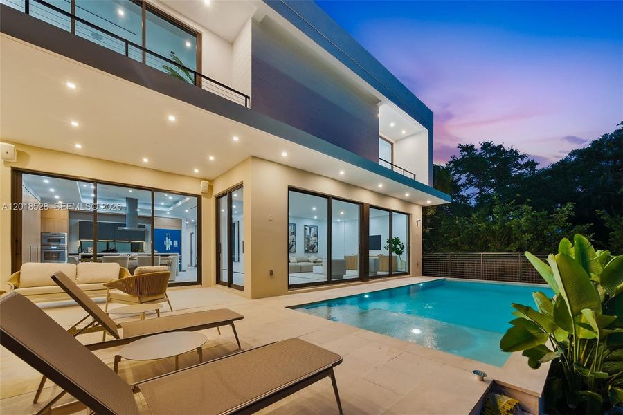 Exterior details and patio area of a home in , North Miami (Image 28).