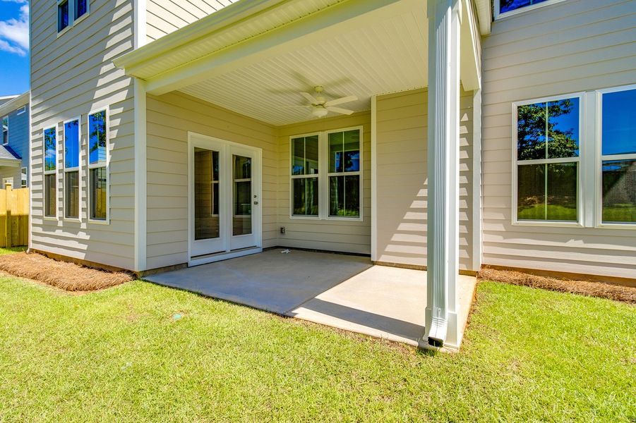 Exterior details and patio area of a home in Pebble Branch, Chapin (Image 4). Exterior details and patio area of a home in Pebble Branch, Chapin (Image 4).