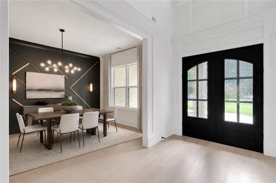 Furnished interior view inside a new home in , Grayson (Image 46).