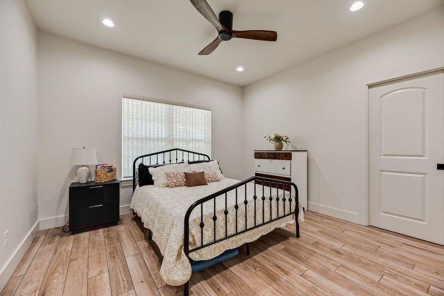 Secondary bedrooms are large in this custom built home!