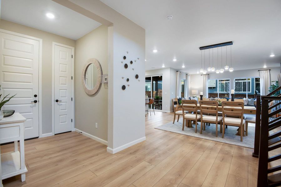 Furnished interior view inside a new home in Reunion, Commerce City (Image 5).
