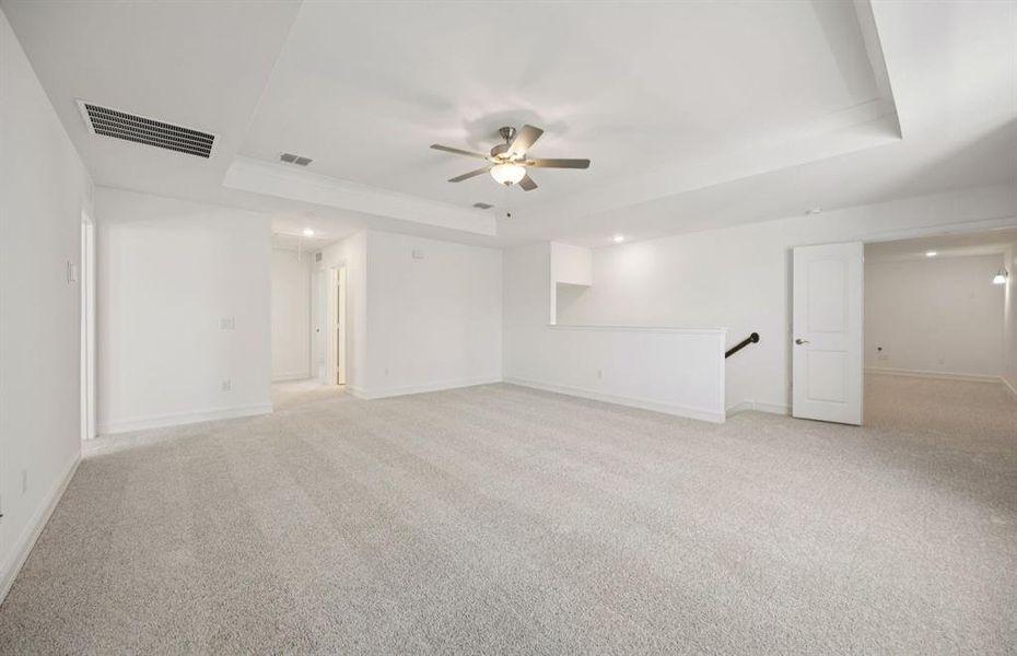 Airy game room *real home pictured