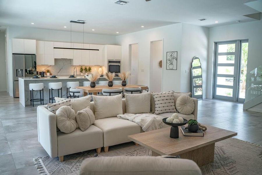 Furnished interior view inside a new home in , Sarasota (Image 42).