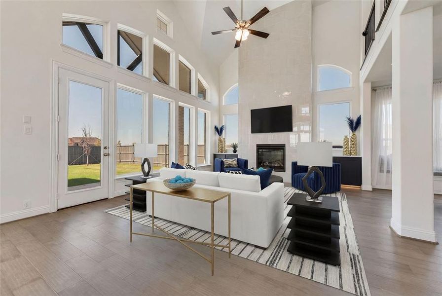 Furnished interior view inside a new home in Goodland in Prairie Ridge, Venus (Image 9).