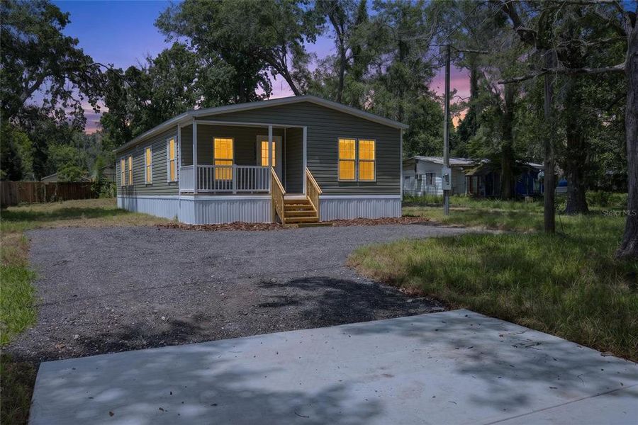 Exterior details and patio area of a home in , Brooksville (Image 25).
