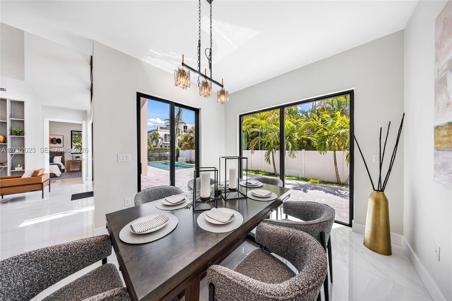 Furnished interior view inside a new home in , Fort Lauderdale (Image 7).