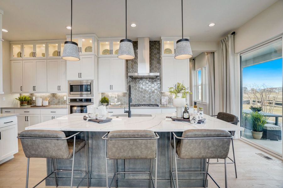 Representative furnished interior of a home built from the 3 by Trumark Homes in Kitchel Lake at Serratoga Falls, Timnath (Image 9).