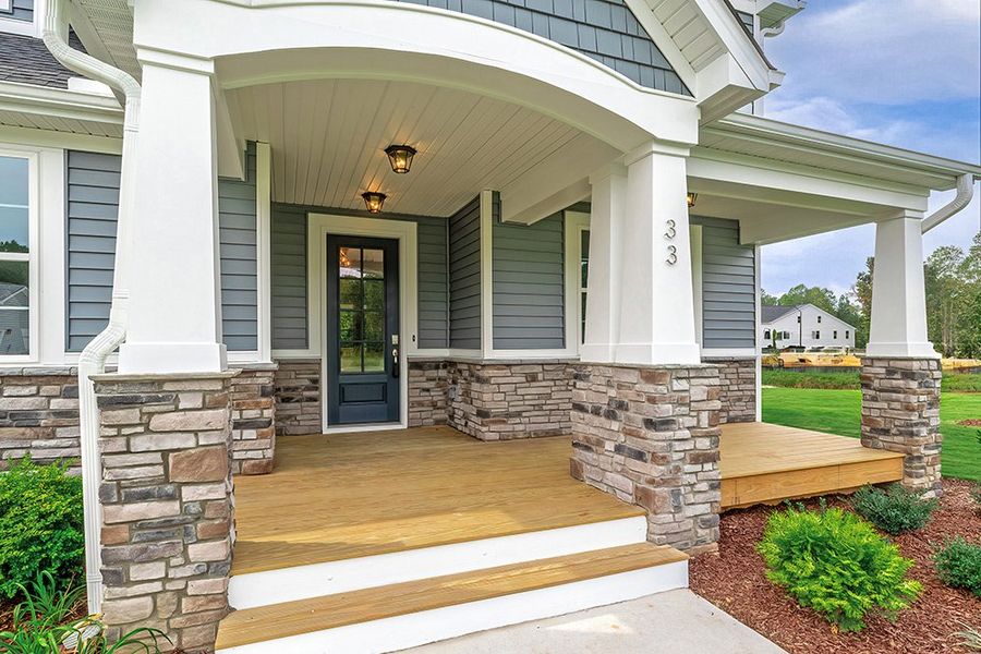Representative exterior details of a home built from the The Whitley by RobuckHomes in Baylee Ridge, Selma (Image 3). Representative exterior details of a home built from the The Whitley by RobuckHomes in Baylee Ridge, Selma (Image 3).