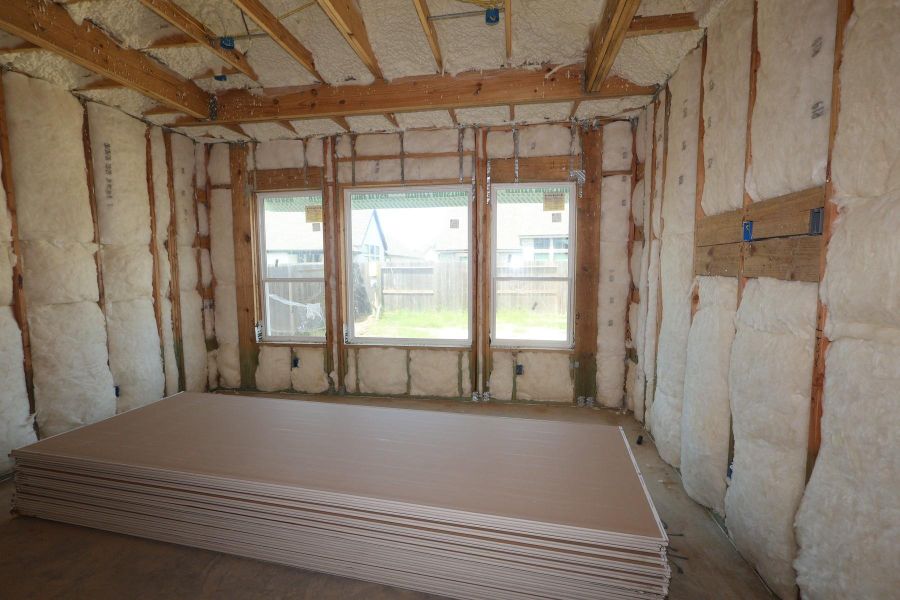 In-progress construction of a new home in Riceland - Enclave Collection, Mont Belvieu, TX (Image 21). In-progress construction of a new home in Riceland - Enclave Collection, Mont Belvieu, TX (Image 21).