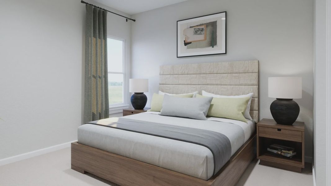 Representative furnished interior of a home built from the The Camden by Legend Homes in Ridgeland Hills, Willis (Image 17).