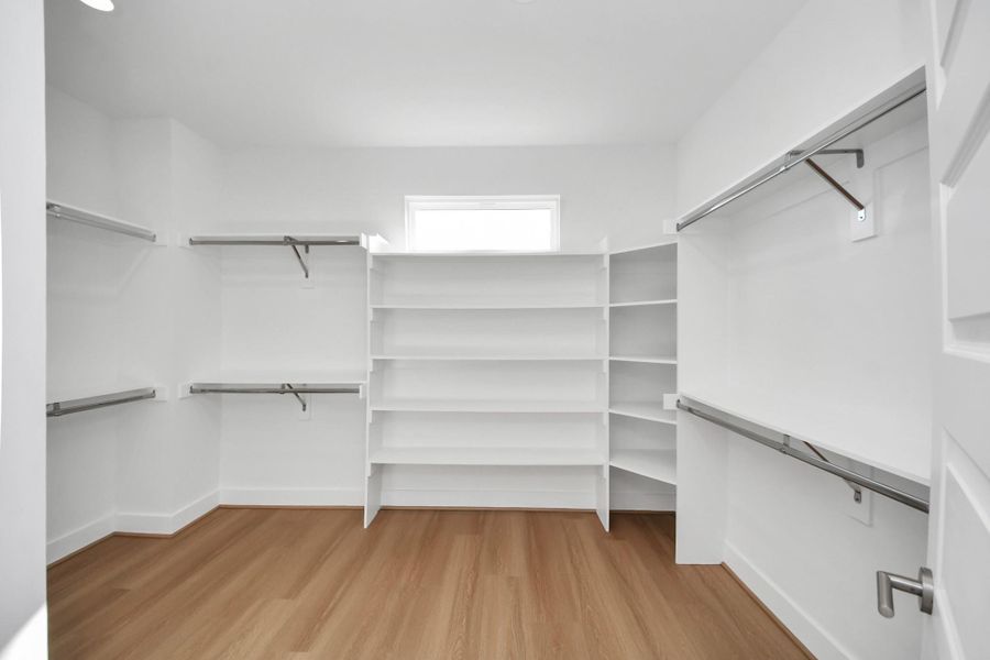 Primary closet Primary closet