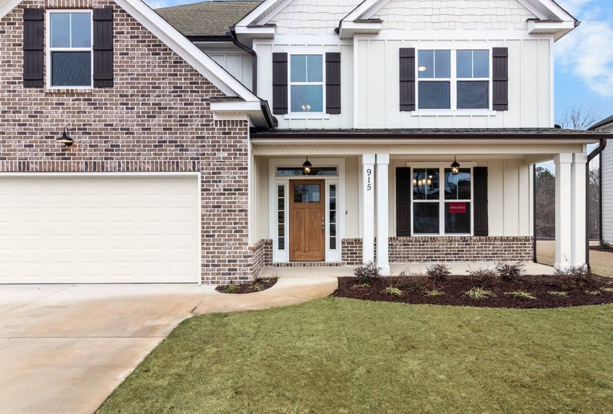 Front Exterior | 915 Lillian Park Drive, The Nottaway Plan by Ivey Homes