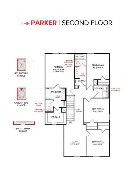 2D floor plan layout of this home in Churchill 40s, Anna, TX (Image 2). 2D floor plan layout of this home in Churchill 40s, Anna, TX (Image 2).
