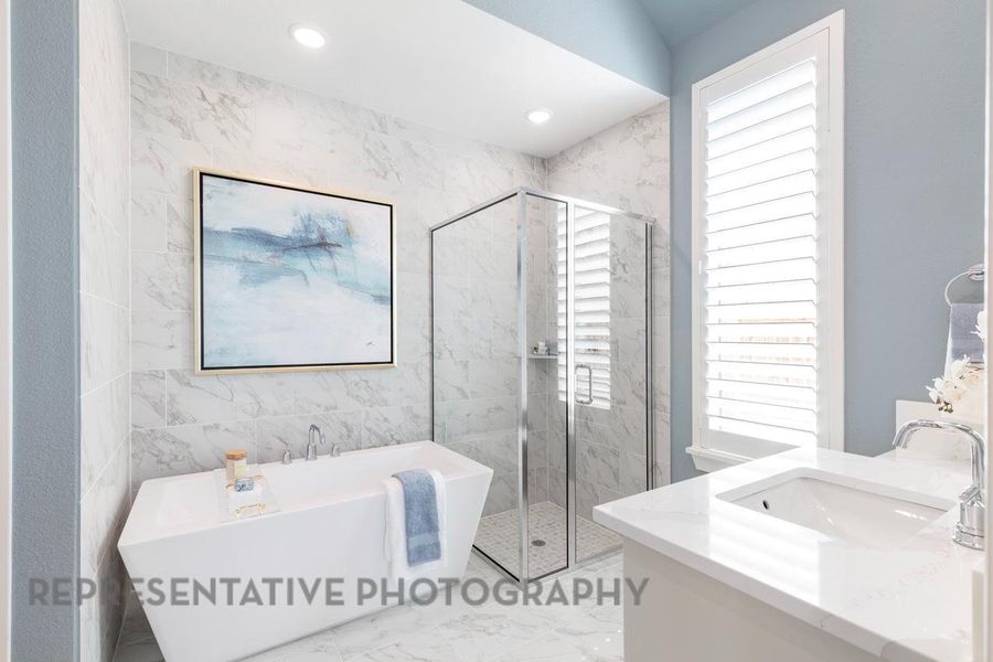 Furnished interior view inside a new home in Wolf Ranch: 51ft. lots, Georgetown (Image 12).