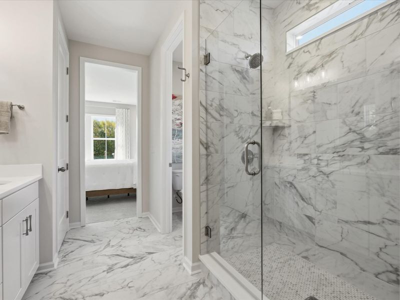 Representative furnished interior of a home built from the Paloma by Tri Pointe Homes in Bellflower, Charlotte (Image 47).