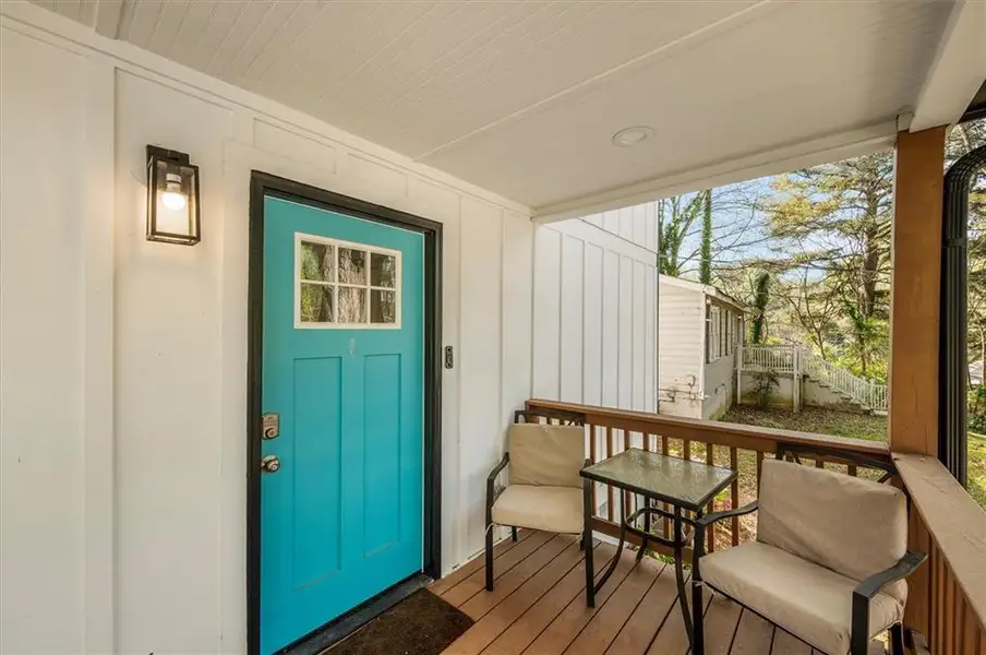 Exterior details and patio area of a home in , Scottdale (Image 3).