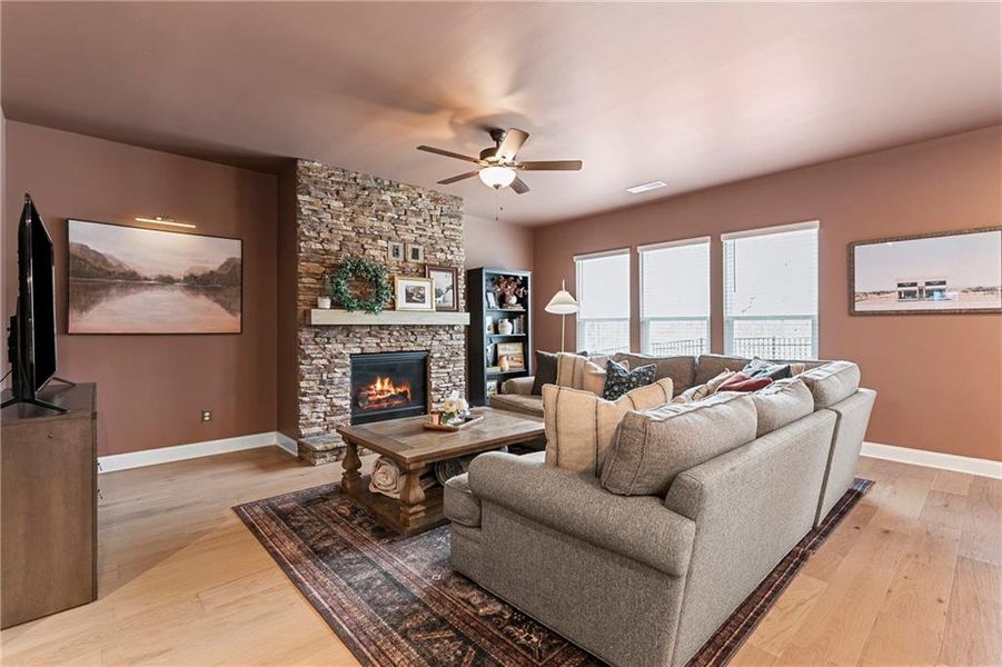 Furnished interior view inside a new home in , Hoschton (Image 30). Furnished interior view inside a new home in , Hoschton (Image 30).