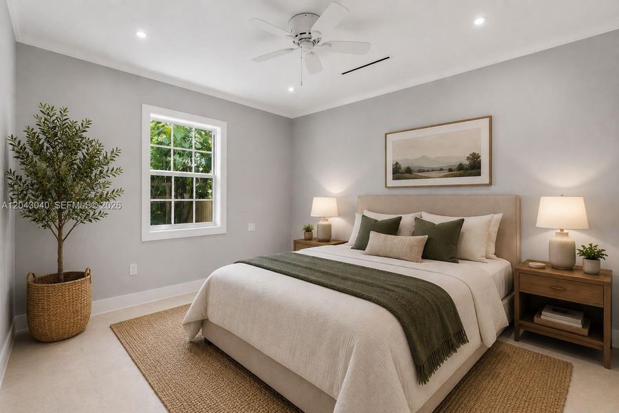 Furnished interior view inside a new home in , South Miami (Image 18).