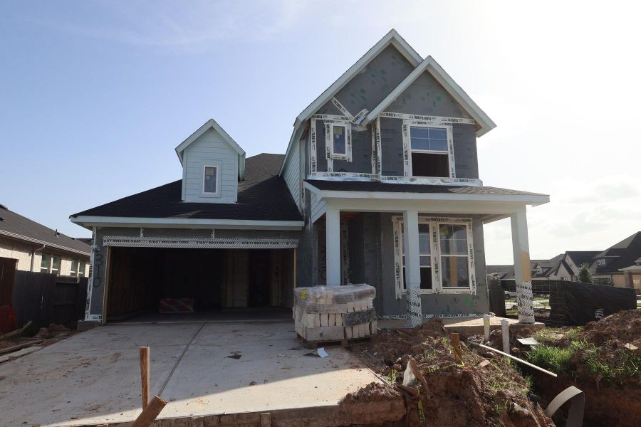 In-progress construction of a new home in Brookewater - Terrace Collection, Rosenberg, TX (Image 10). In-progress construction of a new home in Brookewater - Terrace Collection, Rosenberg, TX (Image 10).