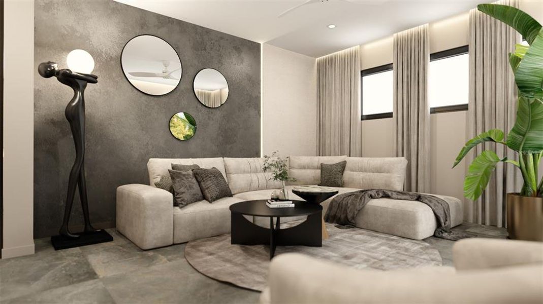 Furnished interior view inside a new home in , Sarasota (Image 17).