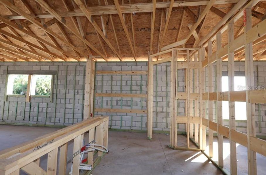 In-progress construction of a new home in North River Ranch – Garden Series, Parrish, FL (Image 7). In-progress construction of a new home in North River Ranch – Garden Series, Parrish, FL (Image 7).