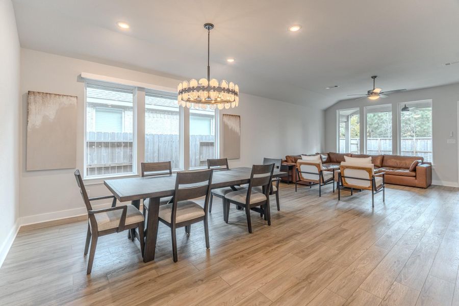 Furnished interior view inside a new home in Grand Central Park, Conroe (Image 10).
