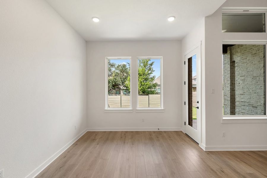 Spacious, unfurnished interior of a new home in Park Collection At Wolf Ranch, Georgetown (Image 31). Spacious, unfurnished interior of a new home in Park Collection At Wolf Ranch, Georgetown (Image 31).