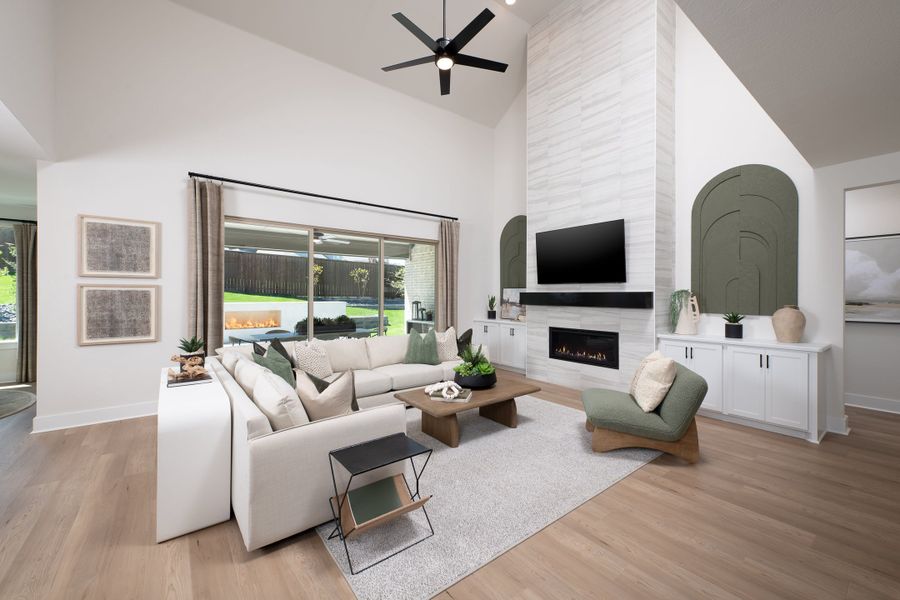 Representative furnished interior of a home built from the Owen by Tri Pointe Homes in Somerset Park, Rockwall (Image 8).