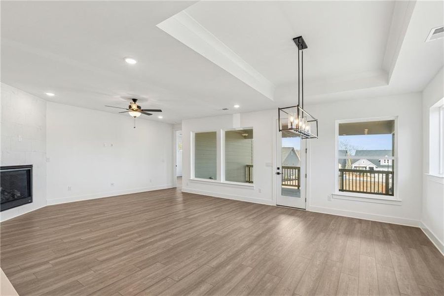 Spacious, unfurnished interior of a new home in Crescent Pointe at Great Sky, Canton (Image 11).