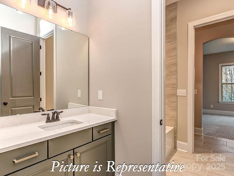 Furnished interior view inside a new home in , York (Image 5).