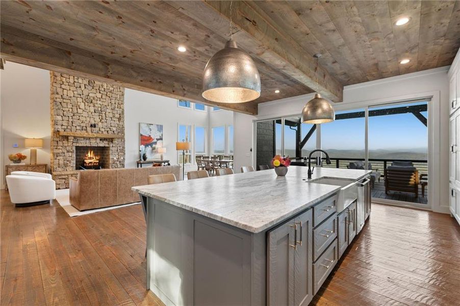Furnished interior view inside a new home in , Mineral Bluff (Image 45).