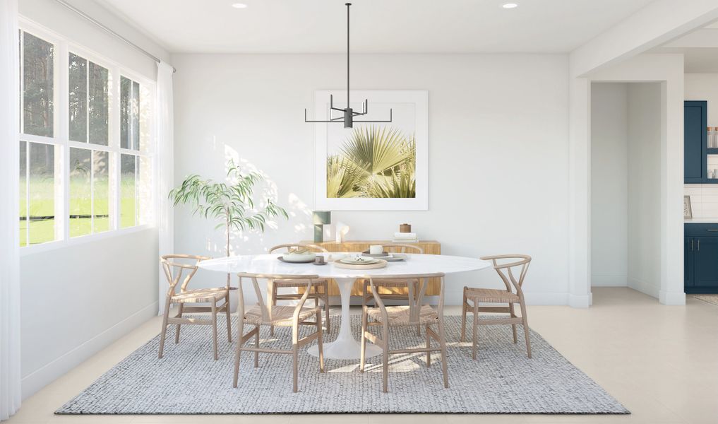 Elegant dining room for family gatherings