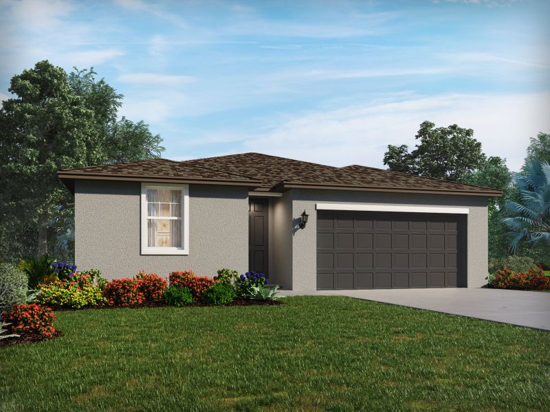 Front exterior of a home in the Leyland Preserve - Classic Series community, located in Brooksville, FL (Image 2).