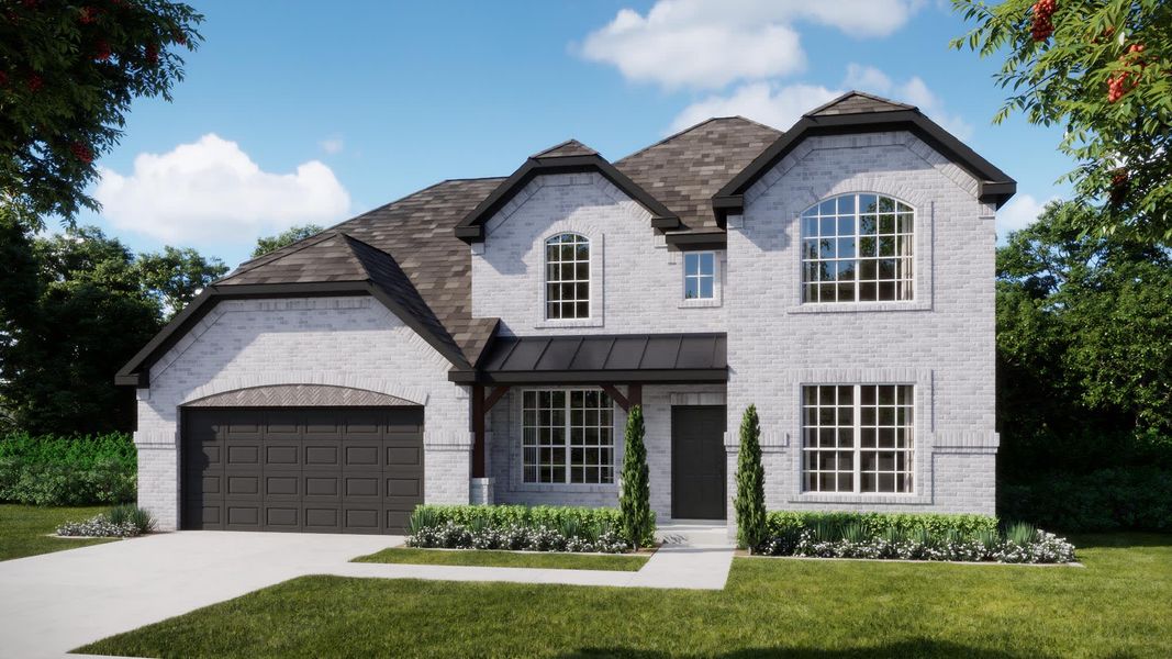 Elevation B | Concept 3218 at Myrtle Creek in Waxahachie, TX by Landsea Homes Elevation B | Concept 3218 at Myrtle Creek in Waxahachie, TX by Landsea Homes