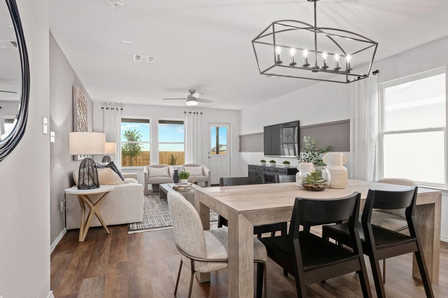 Representative furnished interior of a home built from the Capistrano by Centex in Wildwood Reserve, San Antonio (Image 7). Representative furnished interior of a home built from the Capistrano by Centex in Wildwood Reserve, San Antonio (Image 7).