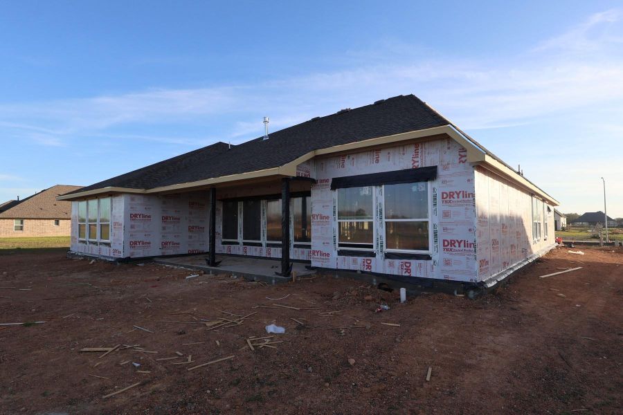 Backyard with covered patio - still under construction! Backyard with covered patio - still under construction!