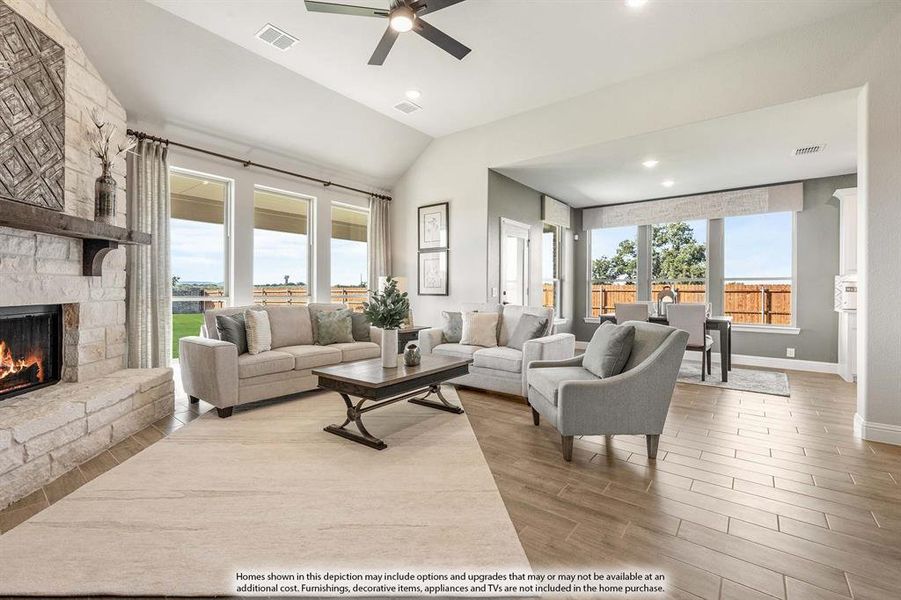 Furnished interior view inside a new home in Hayes Crossing, Midlothian (Image 7).