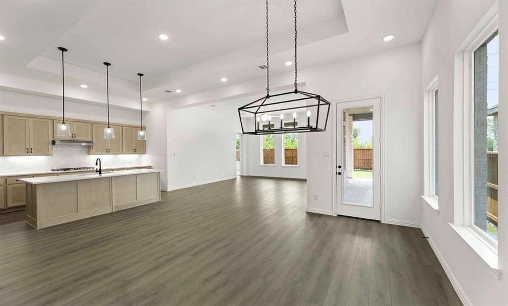 Open Kitchen-Living-Dining Room Representative Photo featuring the Artisan Collection