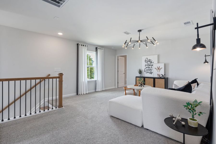 Furnished interior view inside a new home in Providence Oaks, Fuquay Varina (Image 14).