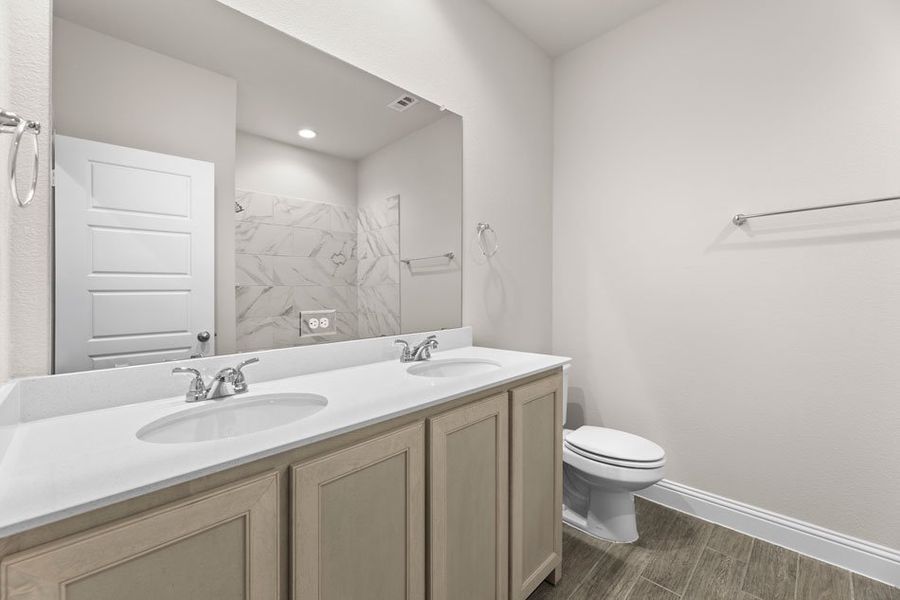 Representative exterior photo of a completed home built from the Chester by Impression Homes in Mercer Meadows, Royse City, TX (Image 26). Representative exterior photo of a completed home built from the Chester by Impression Homes in Mercer Meadows, Royse City, TX (Image 26).