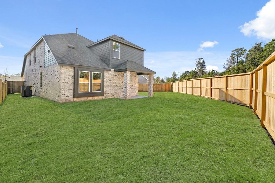 Exterior details and patio area of a home in Grand Central Park: 40ft. lots, Conroe (Image 8).