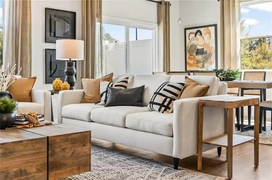 Furnished interior view inside a new home in , Lawrenceville (Image 9).
