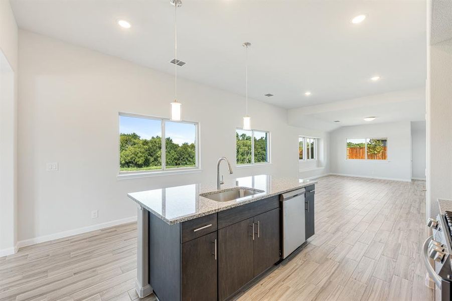 Furnished interior view inside a new home in Bear Creek Elements, Lavon (Image 11).