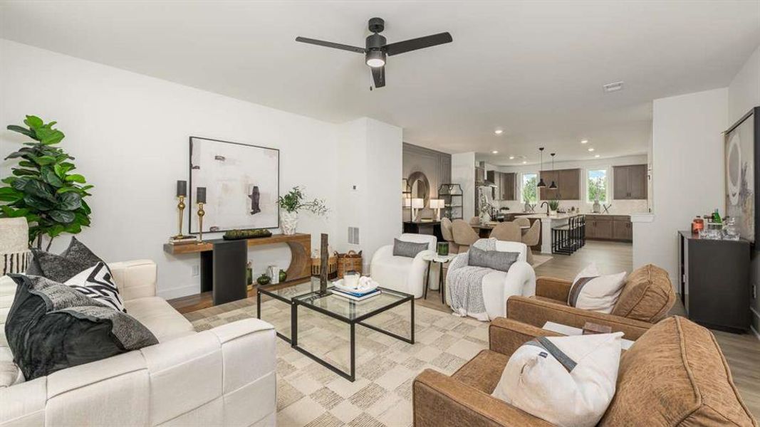 Furnished interior view inside a new home in Overlook at Peachtree Corners, Peachtree Corners (Image 9).