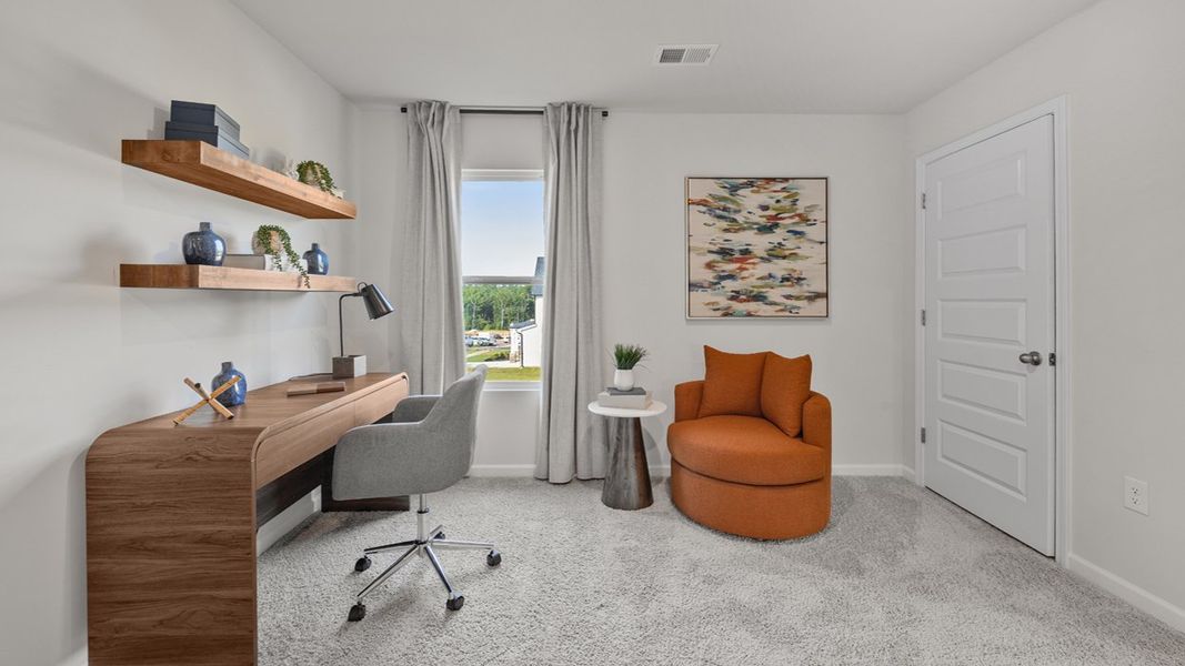 Furnished interior view inside a new home in Wrenfield at Chanticleer, North Augusta (Image 15). Furnished interior view inside a new home in Wrenfield at Chanticleer, North Augusta (Image 15).