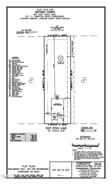 HPR 11 Plot Plan